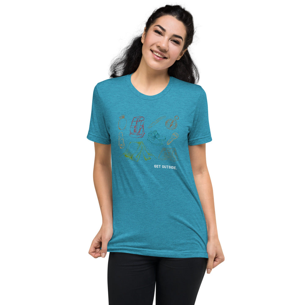 Get Outside Sketch Short sleeve t-shirt