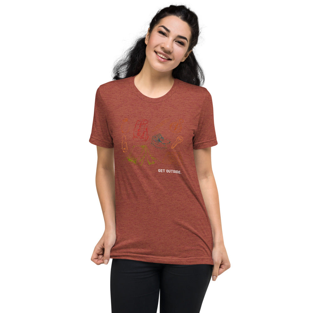 Get Outside Sketch Short sleeve t-shirt